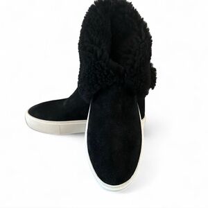 UGG Black Suede Lynus Winter Boots